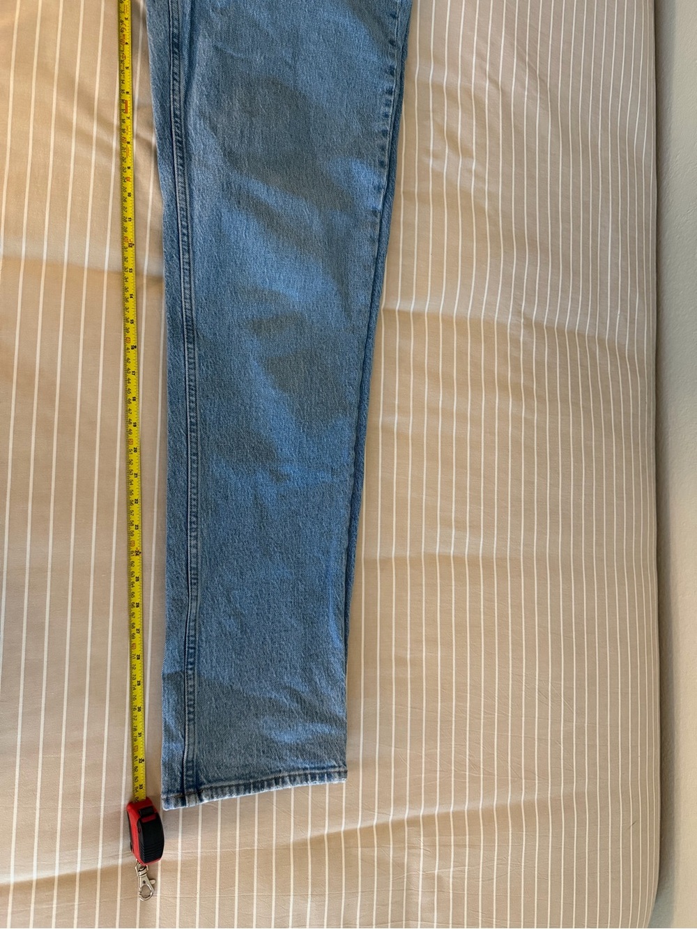 Abercrombie & Fitch Light Blue Mid Rise Straight Jeans—Curve Love - Picture 4 of 4